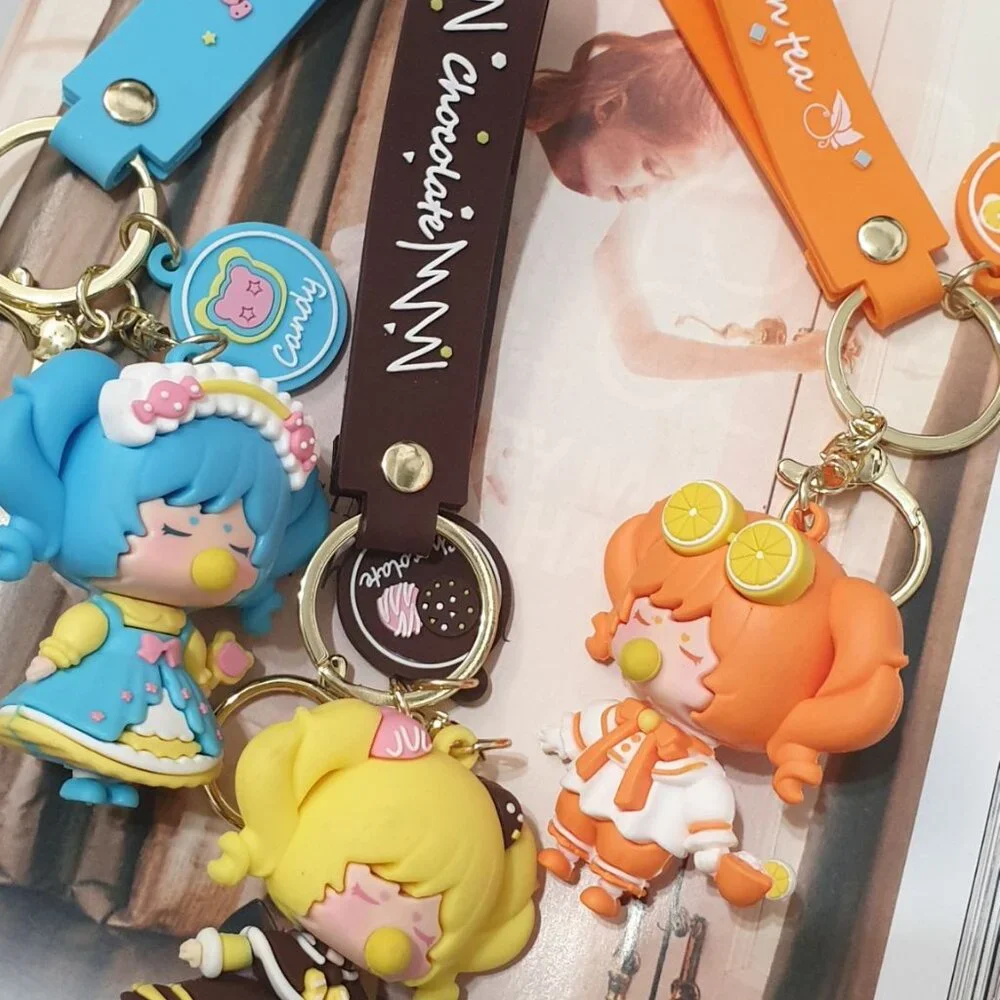 Doll Princess Secret Garden Candy Girl Key Ring Chains Handbag Charm Accessory